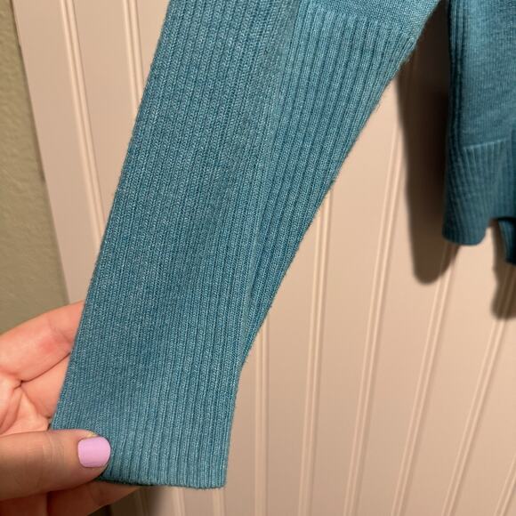 Cabi Blue Hop To Hoodie Sweater Size Medium - Picture 3 of 6